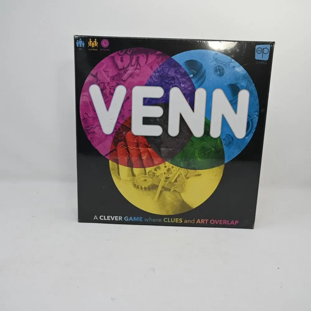 VENN Party Board Game Sealed 200 Art Cards The Op Games